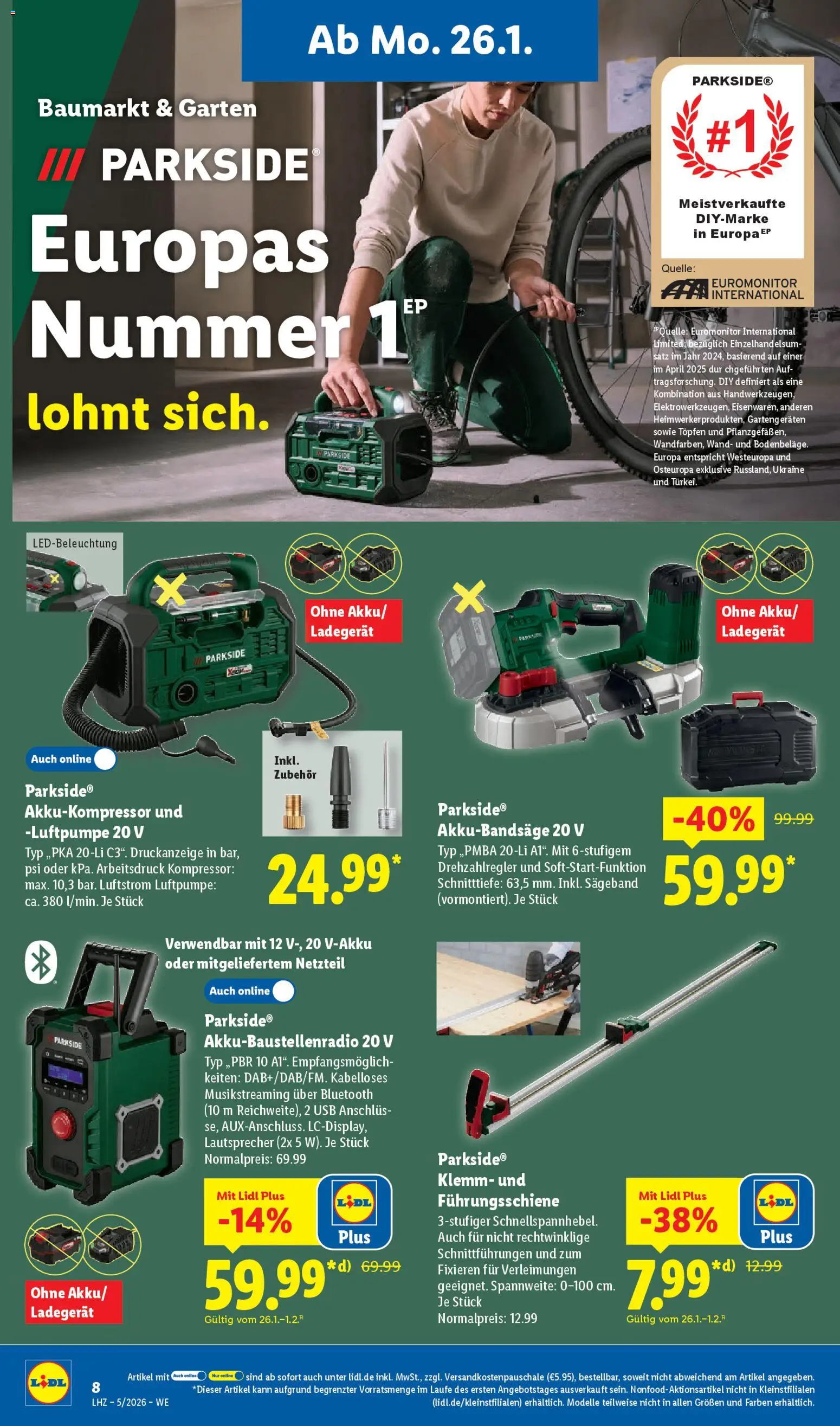 Lidl Prospekt Hilders – gültig ab 26.01.2026 | Seite: 26 | Produkte: Lautsprecher, USB, Luftpumpe, Ladegerät