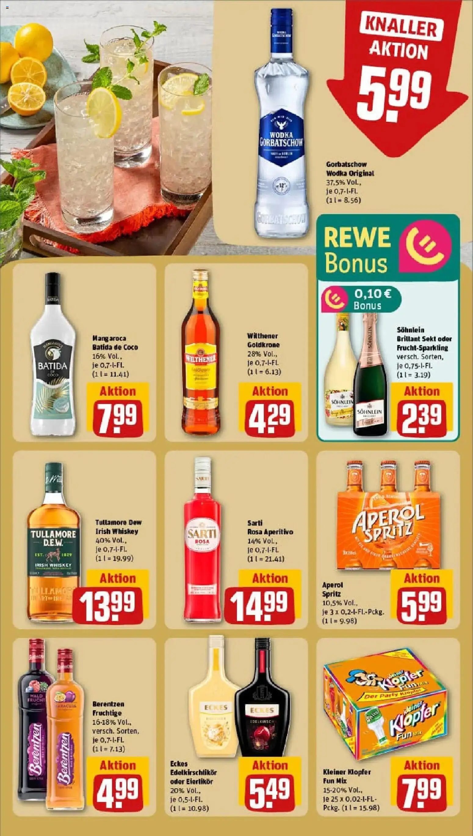 Rewe prospekt Rostock	 – gültig ab 29.12.2025 | Seite: 21 | Produkte: Batida de coco, Saft, Vodka, Whiskey