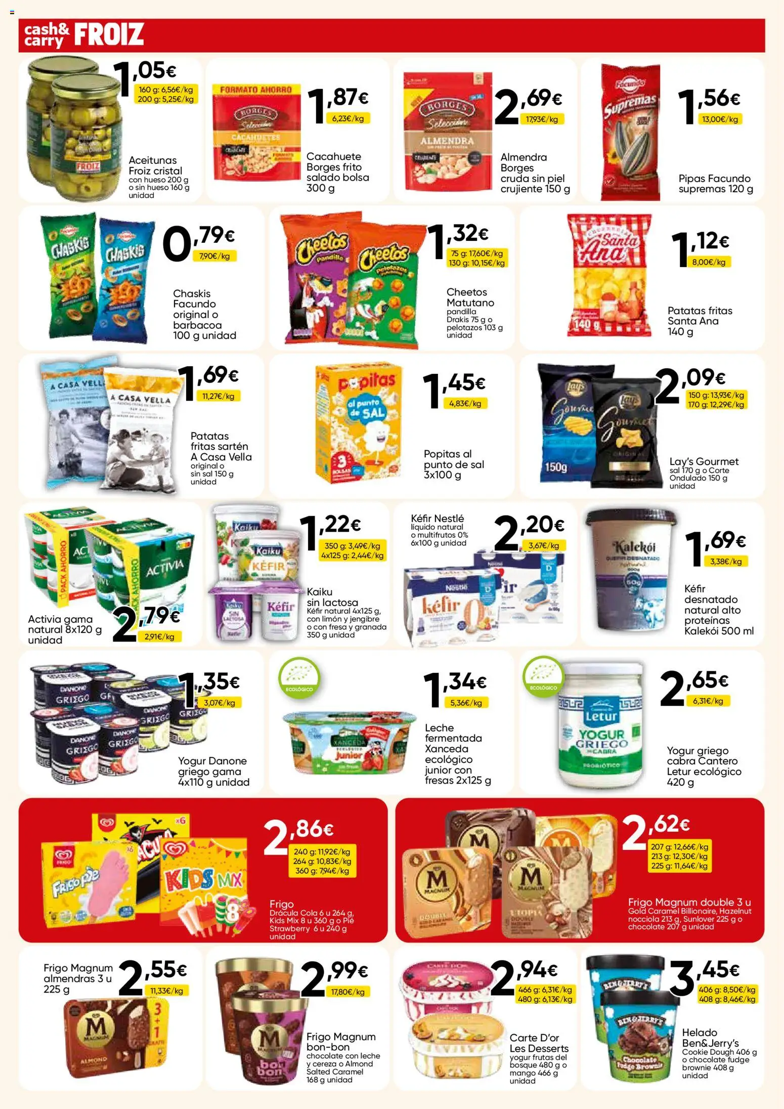 Froiz - Folleto Cash │ válido desde el 25.03.2026 | Página: 6 | Productos: Leche, Chocolate, Fresas, Barbacoa