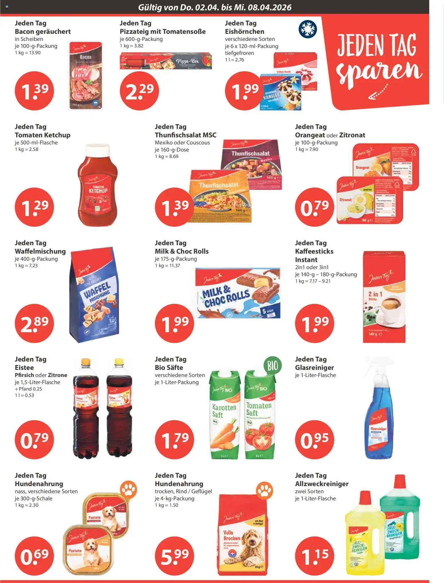 V-Markt Angebote – gültig ab 02.04.2026 | Seite: 13 | Produkte: Zitrone, Pfirsich, Saft, Ketchup