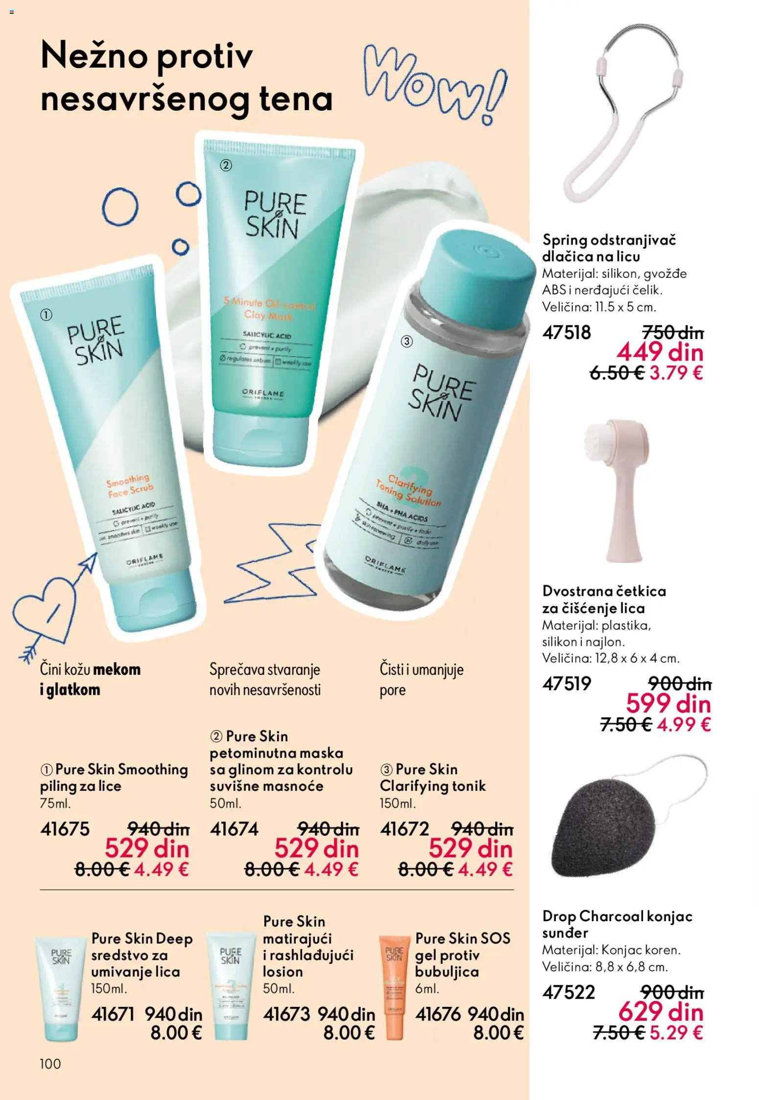 Oriflame katalog - važi od 22.04.2026 | Strana: 100 | Proizvode: Sos, Maska, Piling, Tonik