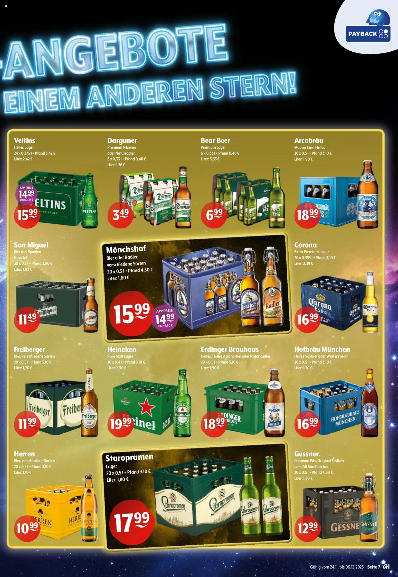 Getränke Hoffmann - Brandenburg – gültig ab 24.11.2025 | Seite: 7 | Produkte: Monchshof, Erdinger, Heineken, Radler