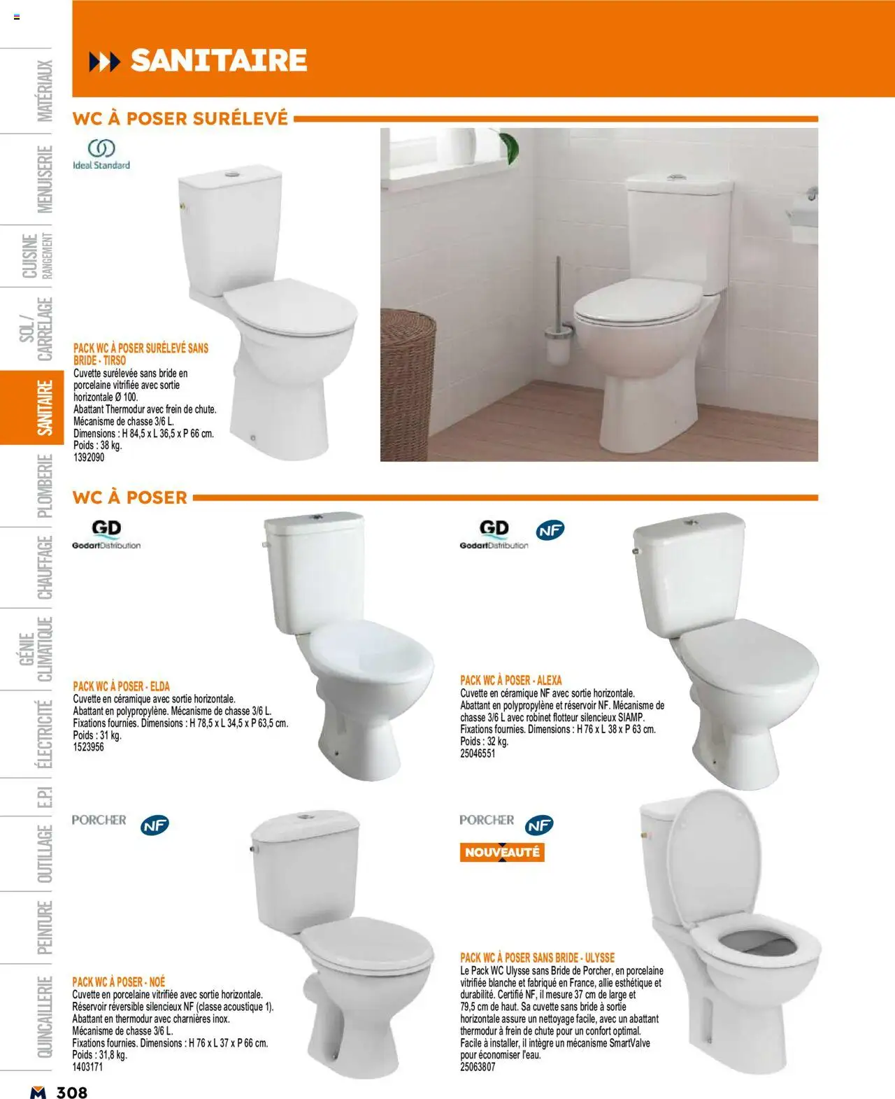  | Page: 308 | Produits: Robinet, Poids, Porcelaine