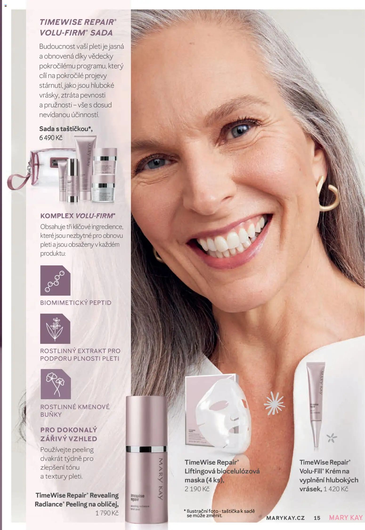 Mary Kay kniha o kráse od 01.01.2026 | Strana: 15 | Produkty: Krém, Maska, Peeling
