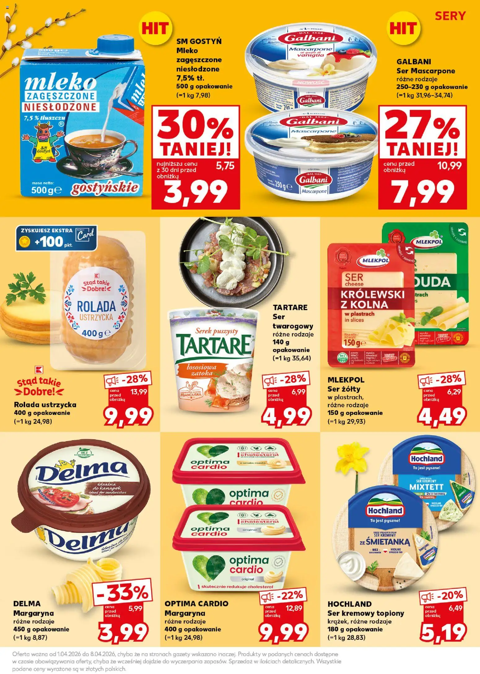 Kaufland Polsko leták - Mocny start od 07.04.2026 | Strana: 27 | Produkty: Mléko, Mascarpone