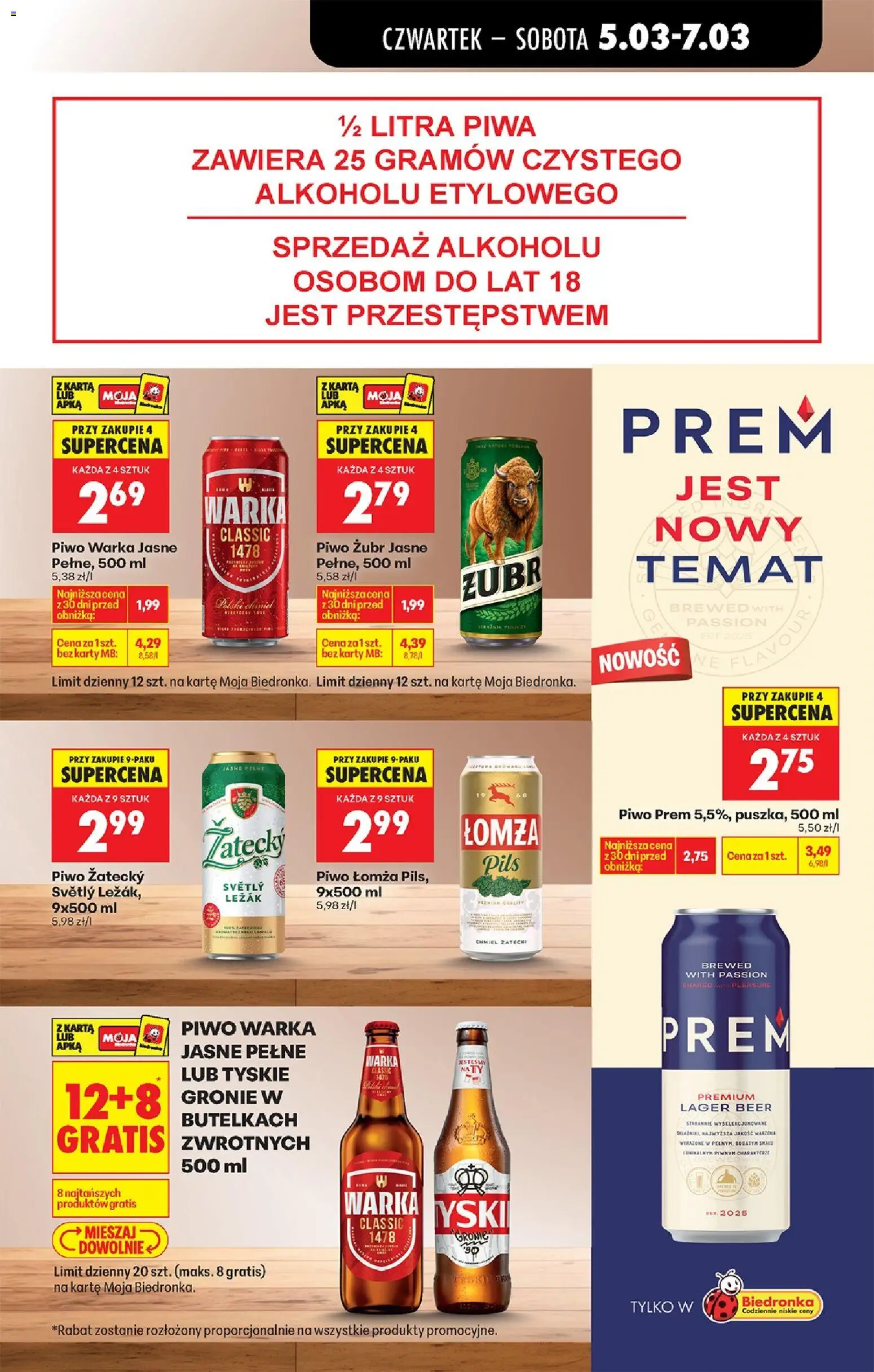 Biedronka Polsko leták - Od czwartku od 05.03.2026 | Strana: 71 | Produkty: Zubr, Karty