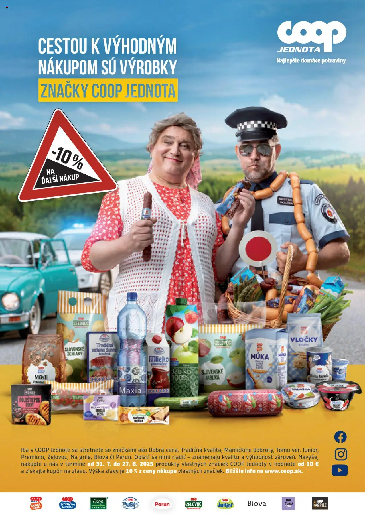 COOP Jednota časopis │ platný od 01.08.2025 | Strana: 2 | Produkty: Jablká, Múka, Vločky
