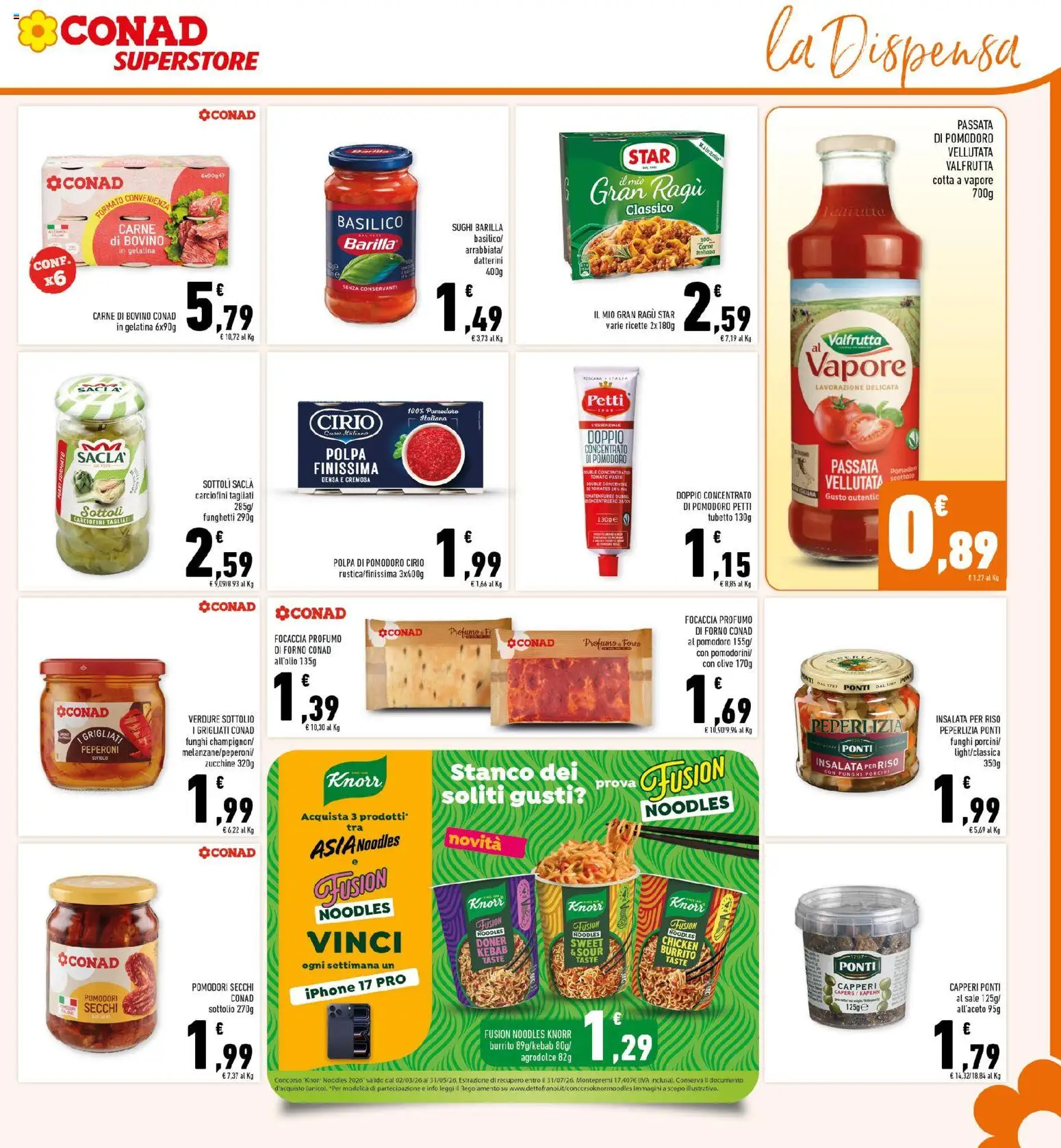 Volantino Conad del 22.04.2026 | Pagina: 21 | Prodotti: Bovino, Funghi, Pomodori secchi, Profumo