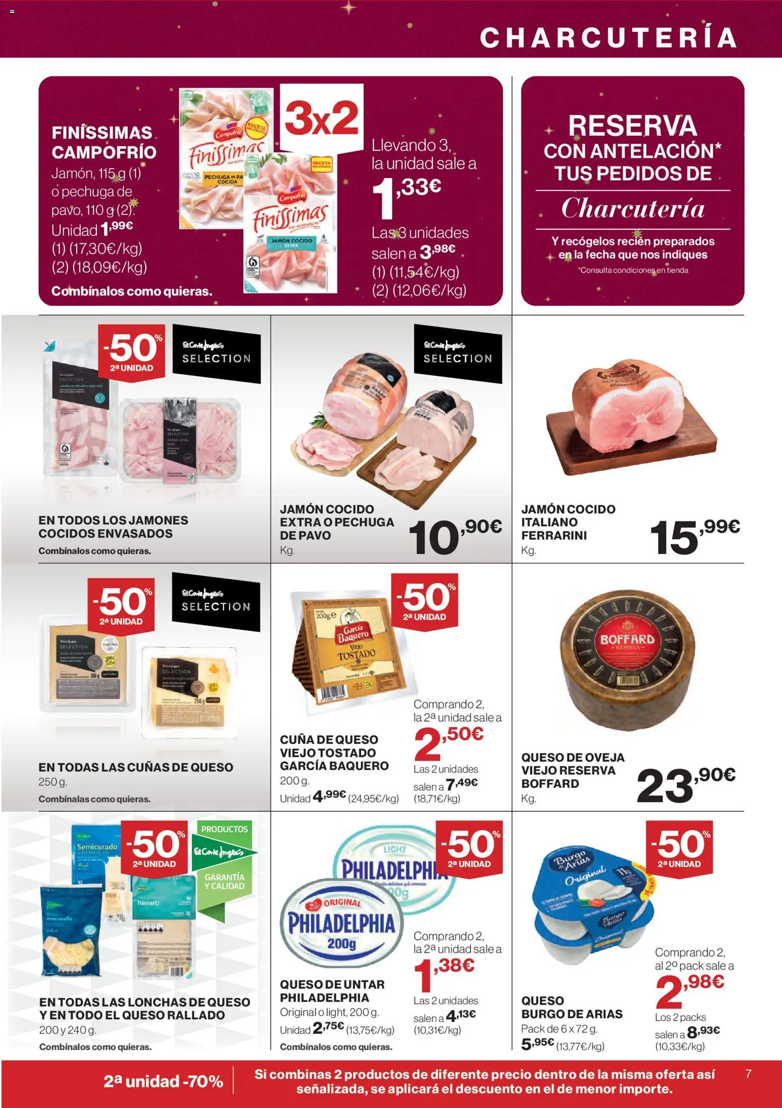 Supercor folleto │ válido desde el 20.11.2025 | Página: 7 | Productos: Queso, Jamón, Jamón cocido, Queso rallado