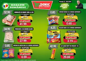 Ofertele Senic valabile de la 23.03.2026 | Pagină: 5 | Produse: Mici, Alune, Chipsuri, Cornulețe