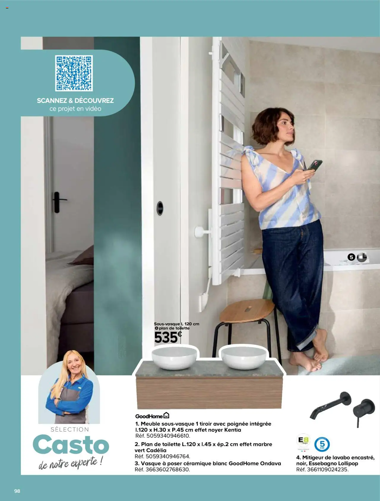 {H1} | Page: 98 | Produits: Meuble, Vidéo, Lavabo