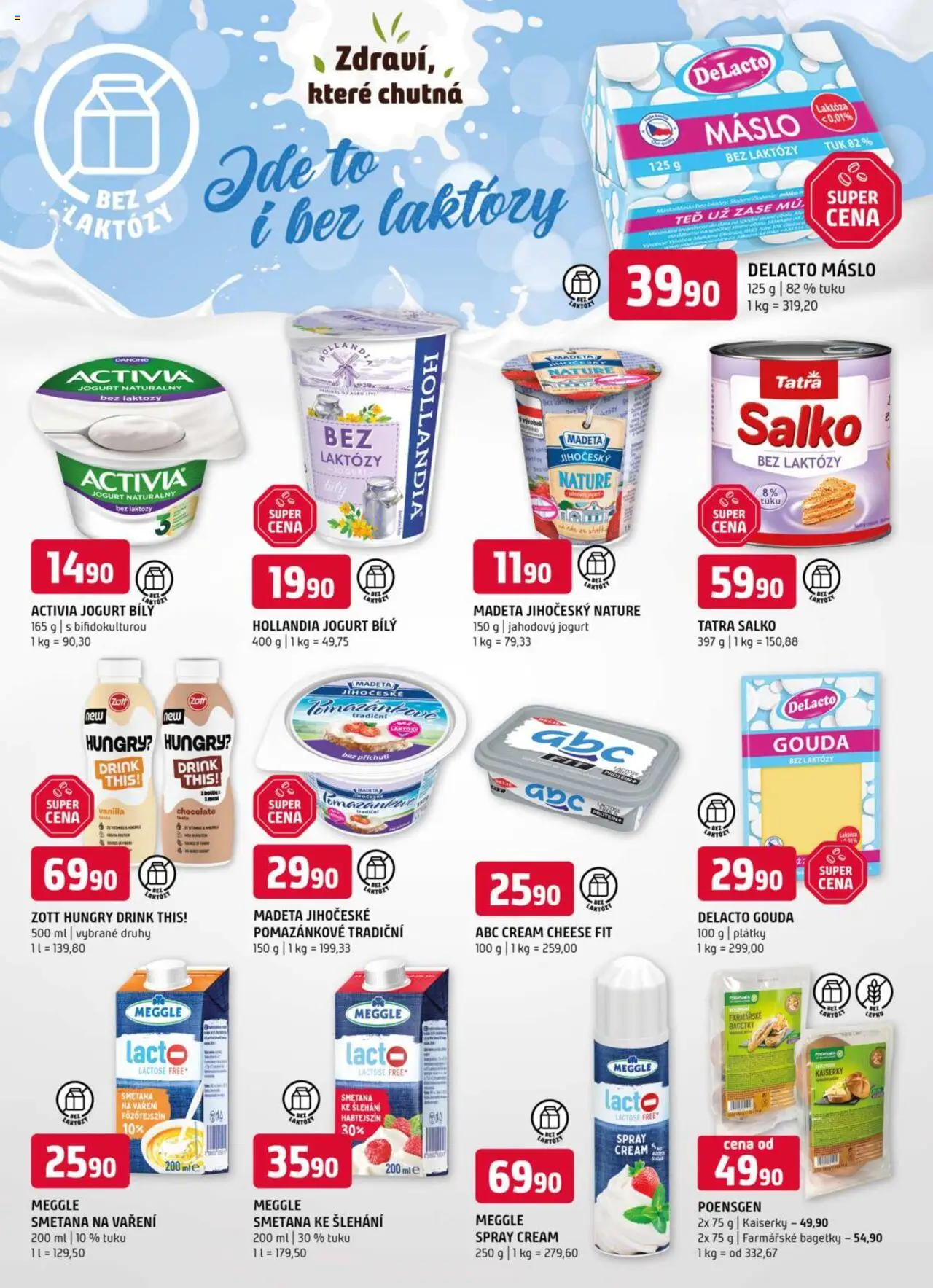 Terno leták - Hradec Králové, Třeboň, Trhové Sviny, Týn nad Vltavou od 10.09.2025 | Strana: 7 | Produkty: Gouda, Jogurt, Cream cheese, Protein