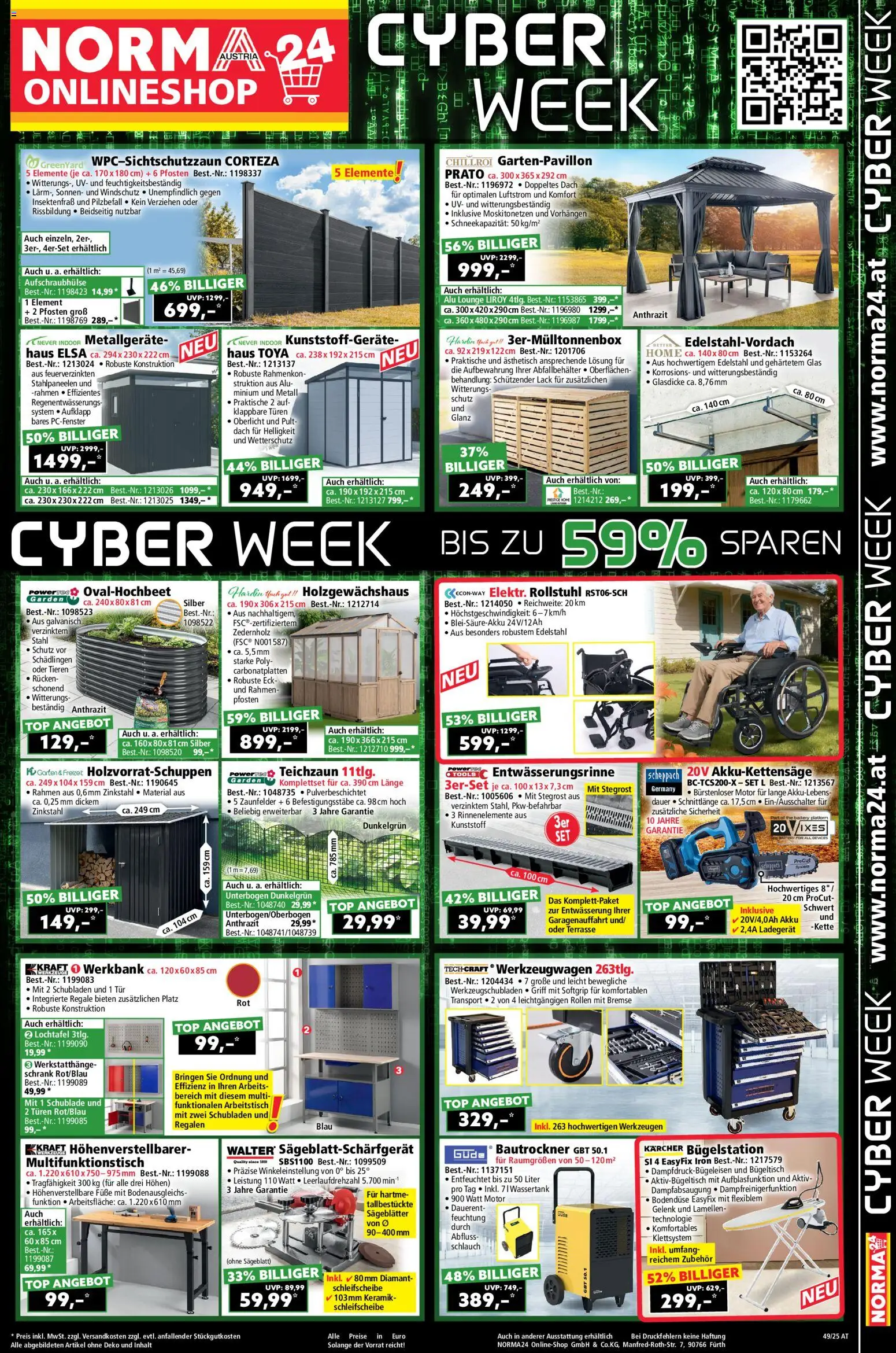 Norma - Cyber Week gültig ab 01.12.2025 | Seite: 1 | Produkte: Schrank, Arbeitstisch