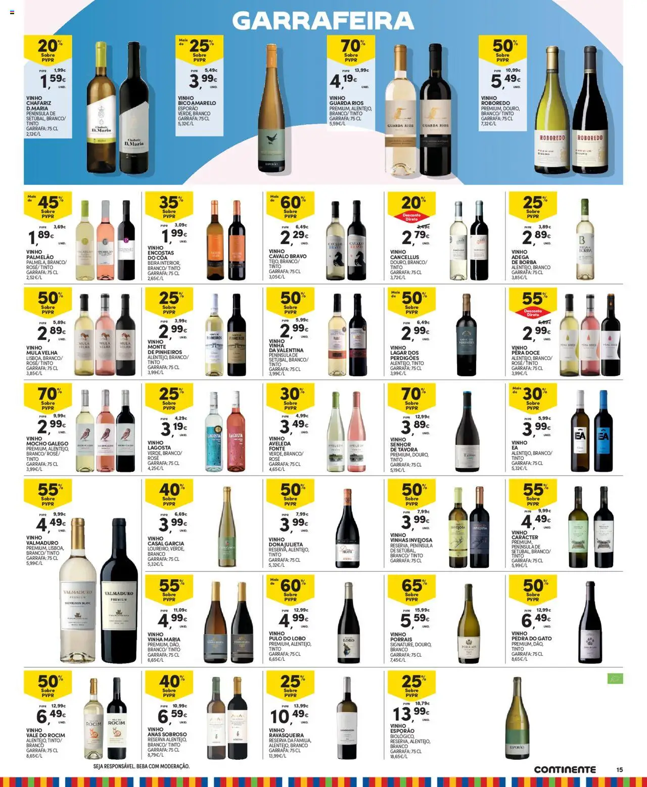 Continente folheto Madeira │ válido de 19.08.2025 | Página: 15 | Produtos: Lagosta, Vinho