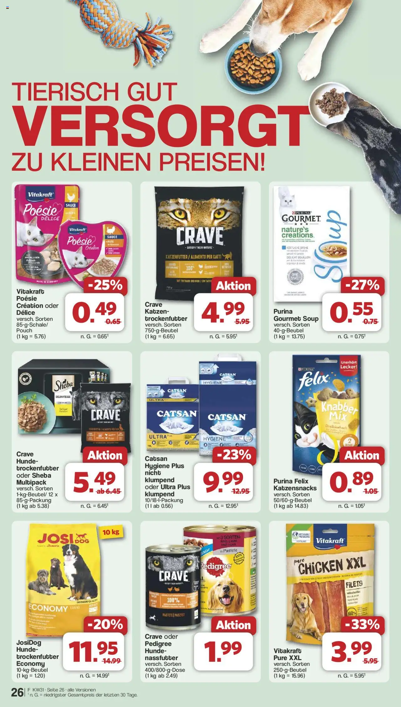 Famila Nordwest Prospekt 	 - gültig ab dem 28.07.2025 | Seite: 33 | Produkte: Pute, Sheba, Katzenfutter, Pedigree