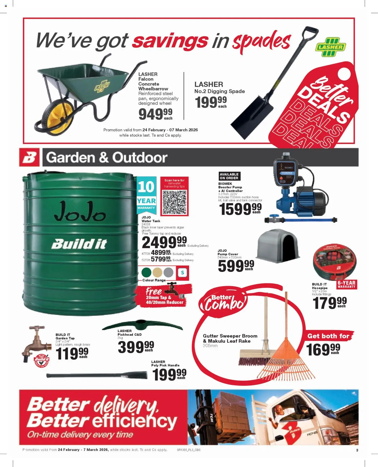 New Build It catalogue – valid from 24.02.2026 | Page: 3 | Products: Connector, Light, Valve, Tap