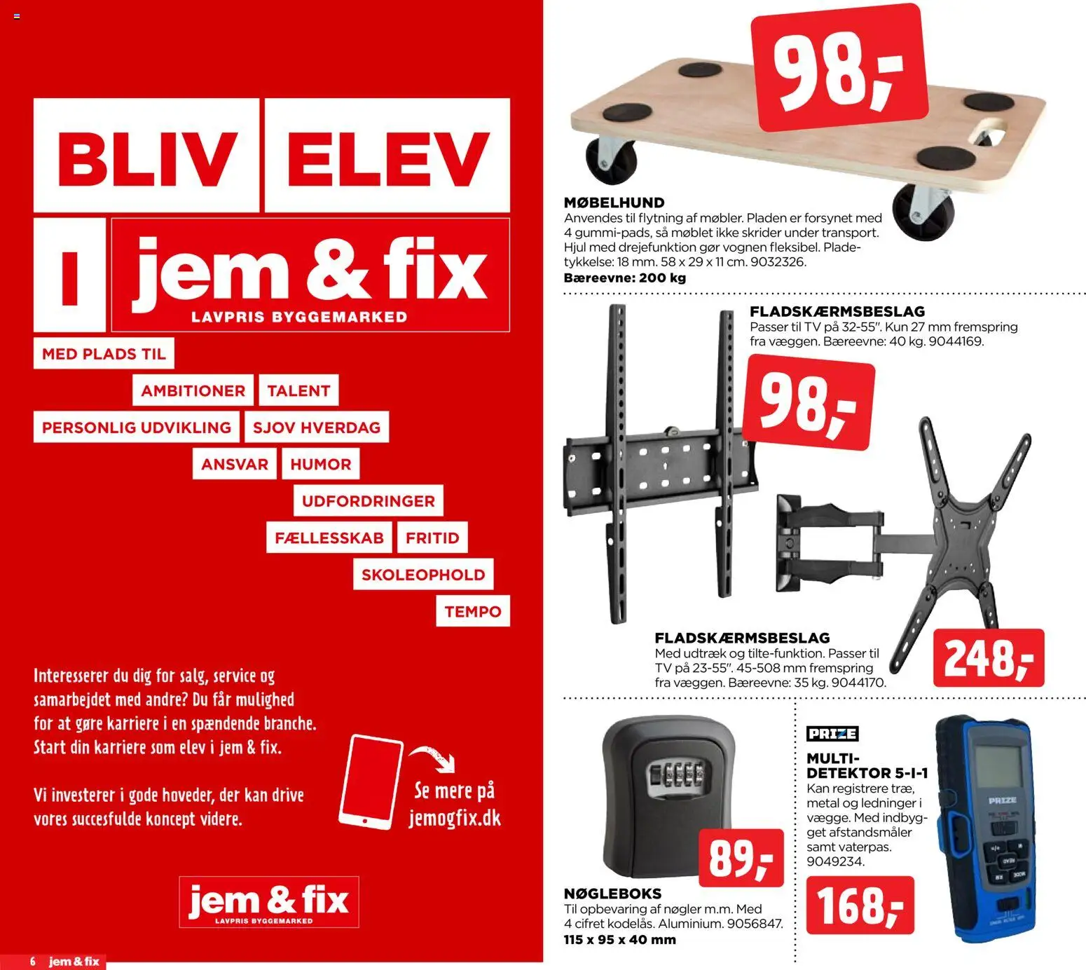 Jem & fix tilbudsavis – gyldig fra 25.01.2026 | Side: 6 | Produkter: TV, Søm