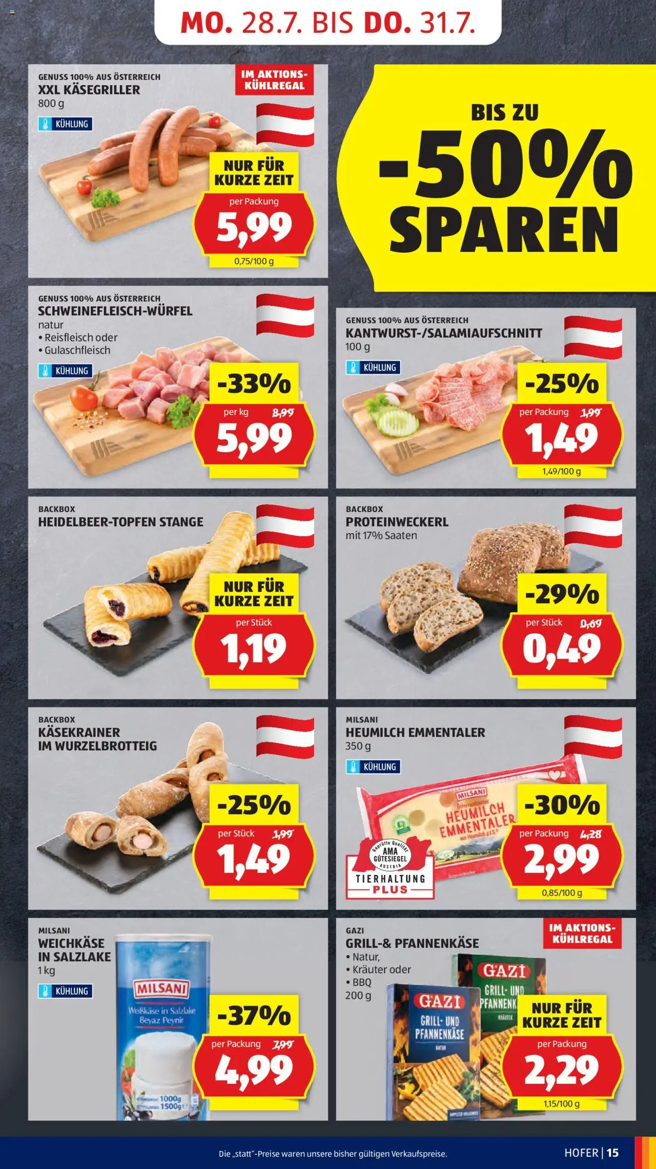 Hofer AT akciós ujság - amely érvényes a következő dátumtól: 25.07.2025 | Oldal: 17 | Termékek: Grill