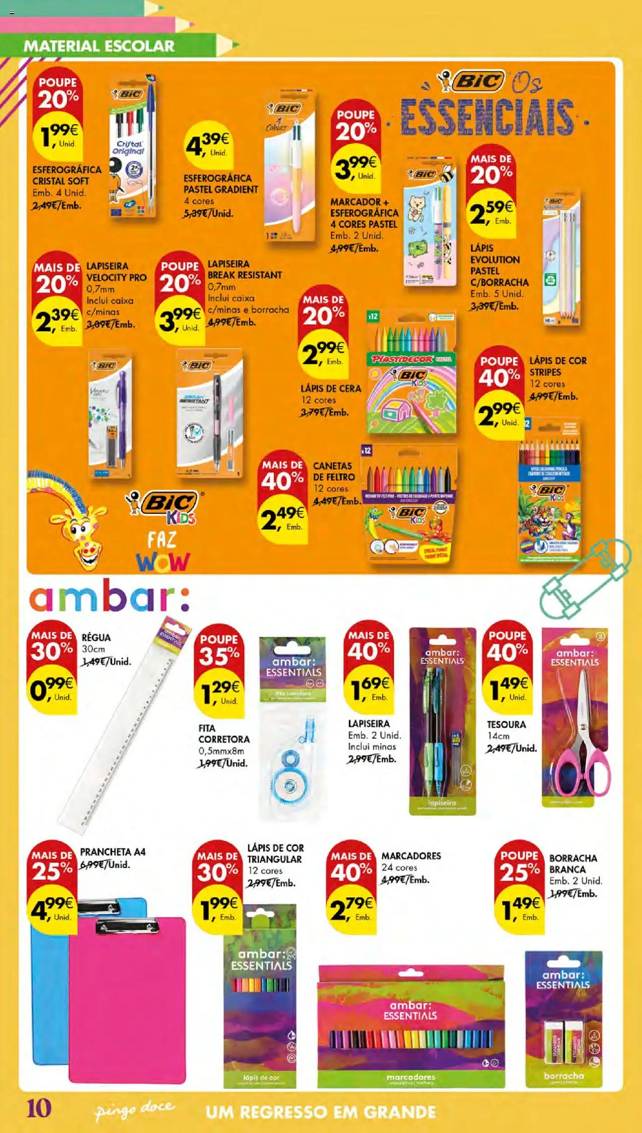 Pingo Doce - Regresso às Aulas Açores │ válido de 21.08.2025 | Página: 10 | Produtos: Cera, Caixa