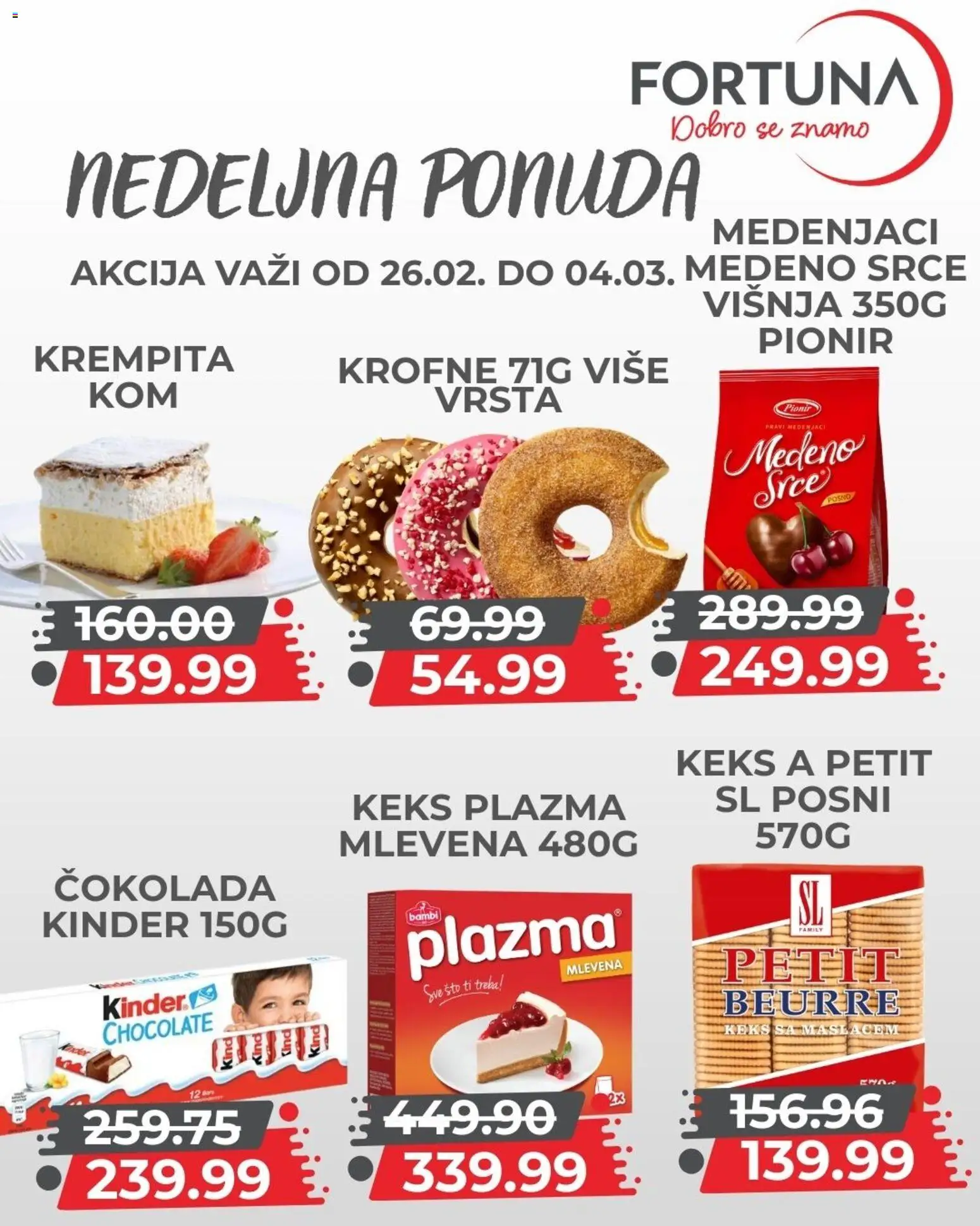 Fortuna Market katalog - važi od 26.02.2026 | Strana: 8 | Proizvode: Keks, Sto, Plazma, Višnja
