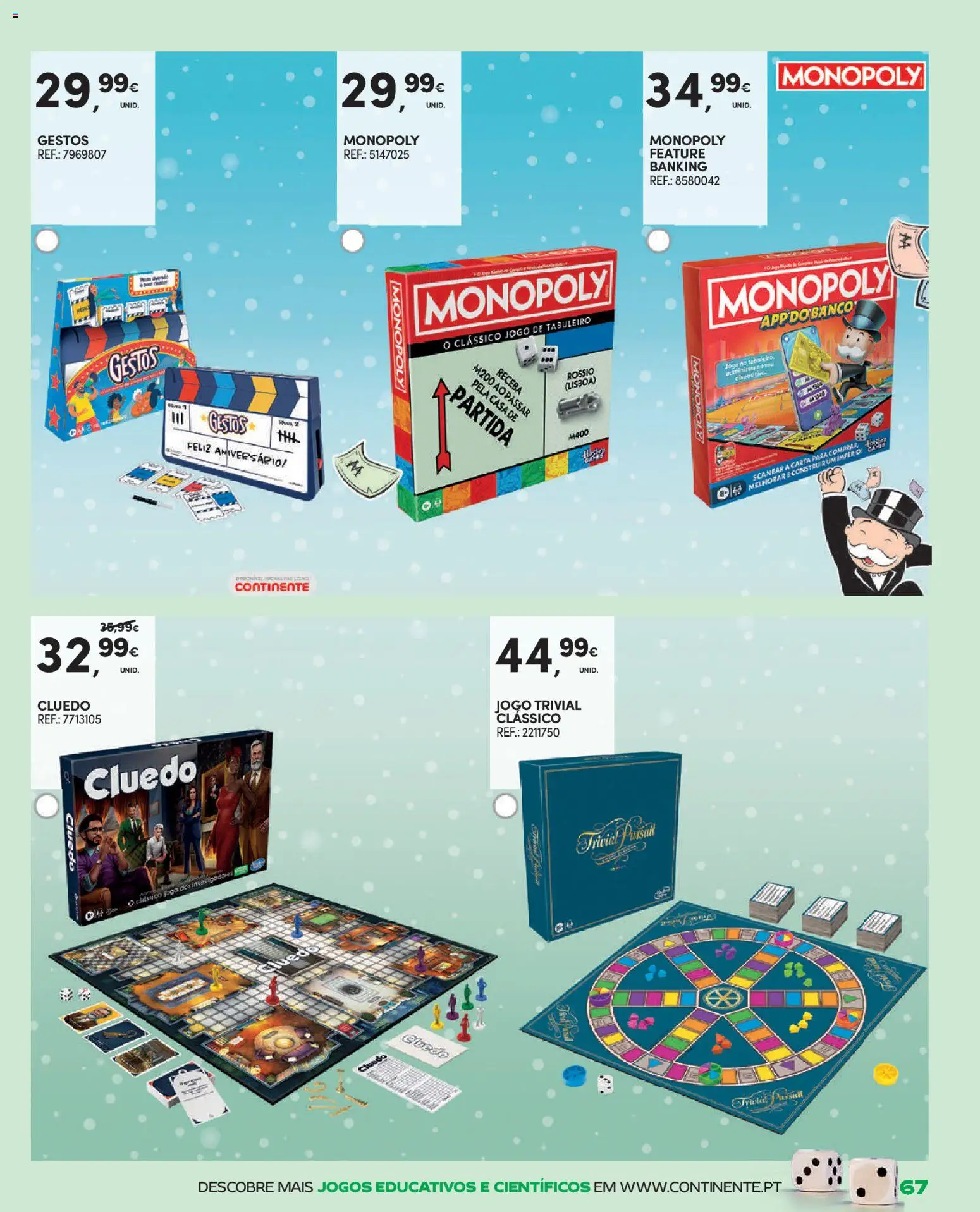 Continente - Brinquedos │ válido de 13.11.2025 | Página: 67 | Produtos: Jogos, Banco