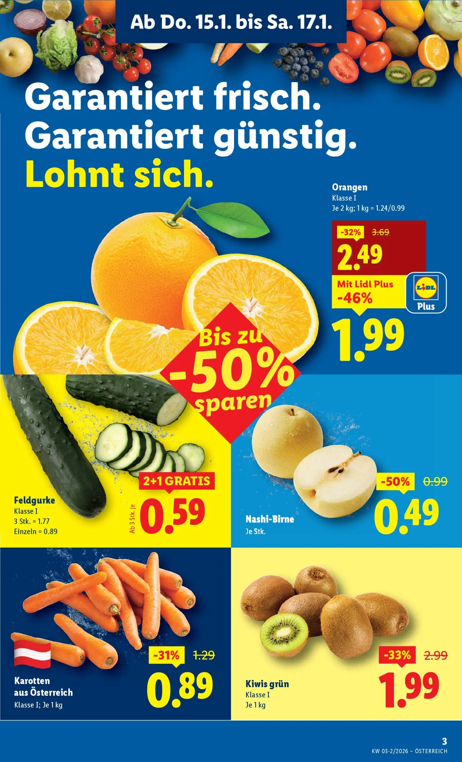 Lidl Eisenstadt, Ebenfurth, Mattersburg gültig ab 15.01.2026 | Seite: 5 | Produkte: Orangen