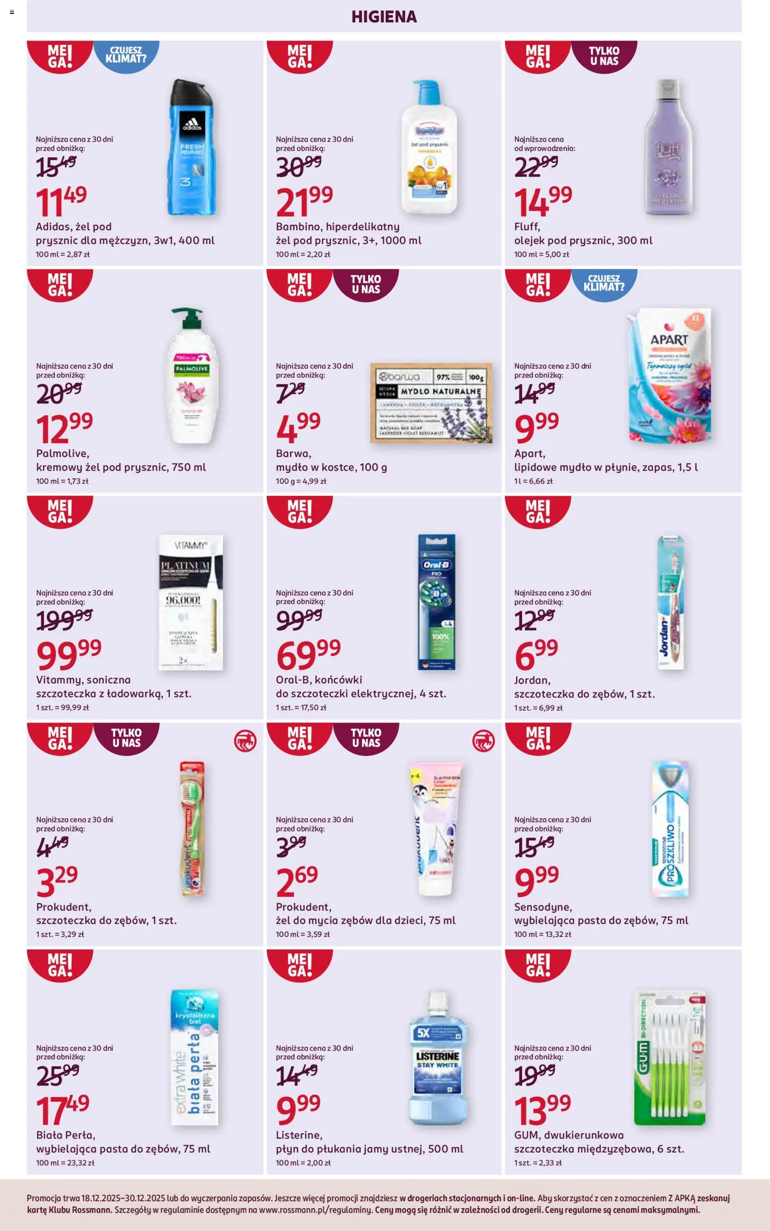 Rossmann Gazetka od 18.12.2025 | Strona: 11 | Produkty: Prysznic, Mydło