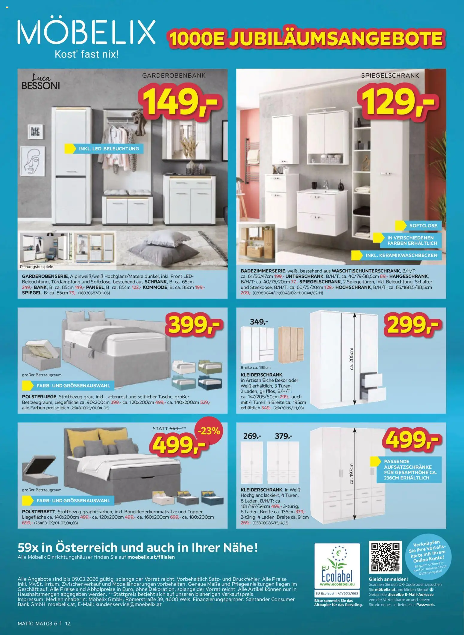 Möbelix Angebote gültig ab 03.03.2026 | Seite: 12 | Produkte: Lattenrost