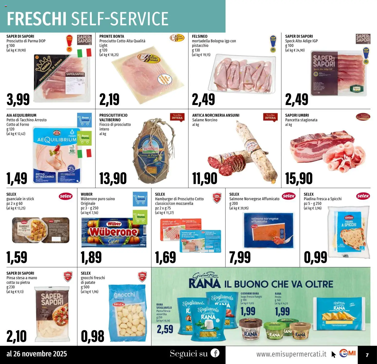 Volantino EMI del 13.11.2025 | Pagina: 7 | Prodotti: Arrosto, Patate, Suino, Pesto