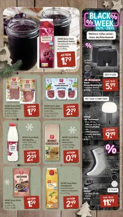 REWE Beste Wahl Orangensaft, aus Direktsaft, 100% Fruchtgehalt, je 1-l-Pckg. ab 23.11.2025 gültig | Seite: 7 | Produkte: Schlagsahne, Orangensaft, Boxer, Salami