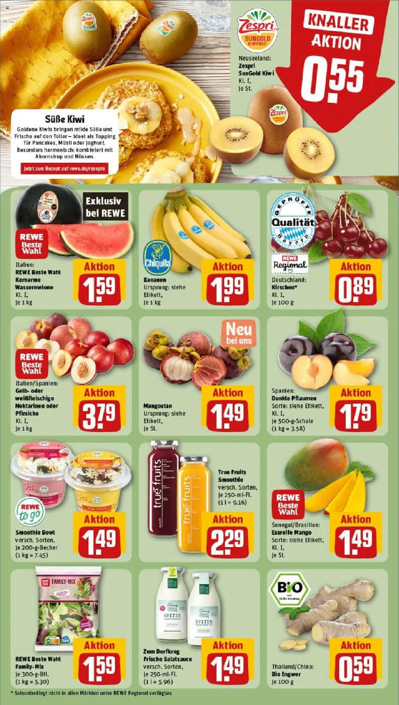 Rewe prospekt Lenting	 - gültig ab dem 06.07.2025 | Seite: 6 | Produkte: Musli, Nektarinen, Joghurt, Wassermelone