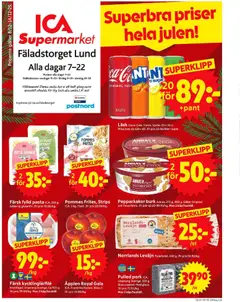 ICA Supermarket - Lund - Förhandsvisning av reklamblad från butik ICA Supermarket aktuell från 08.12.2025