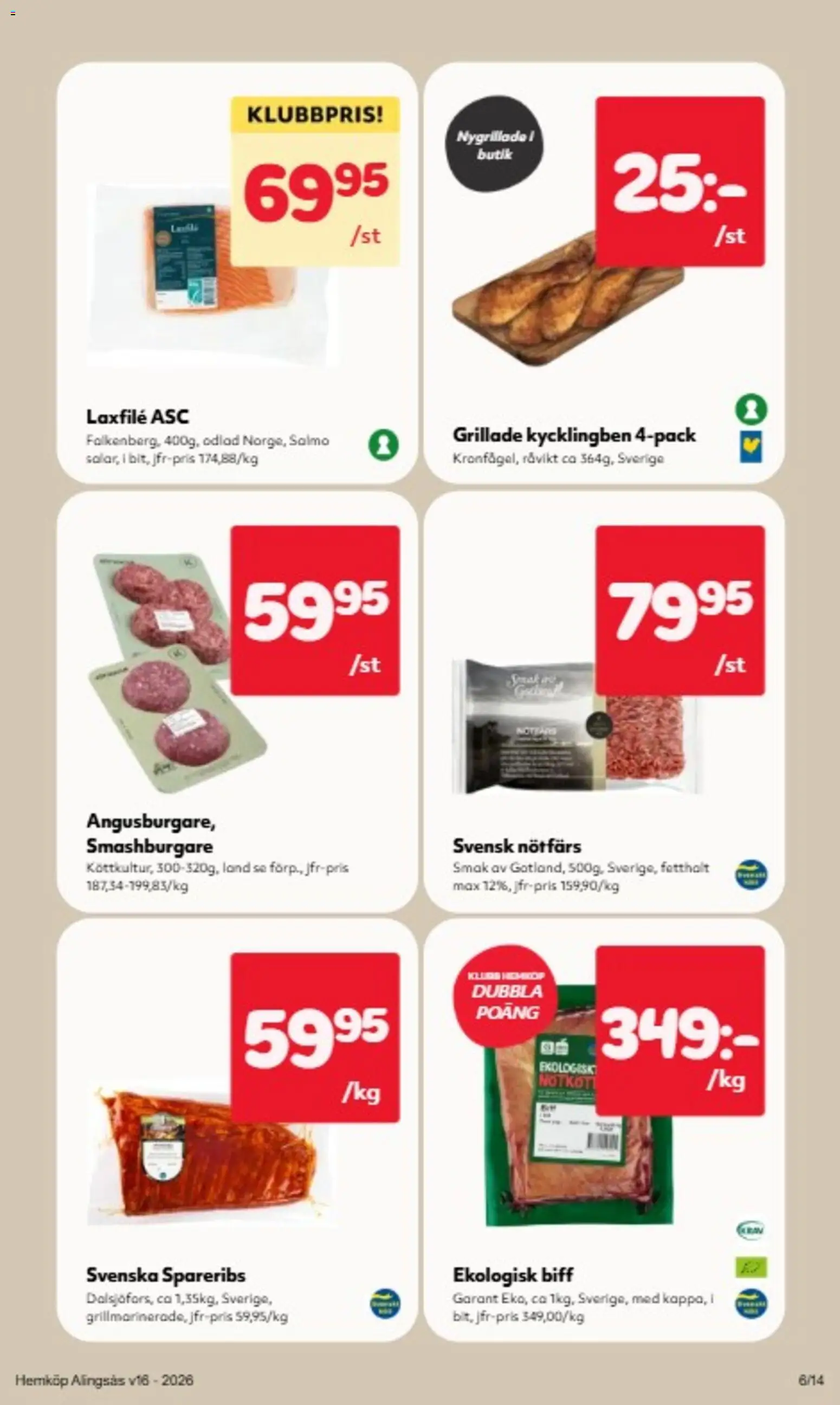 Hemköp reklamblad aktuell från 13.04.2026 | Sida: 9 | Produkter: Nötfärs