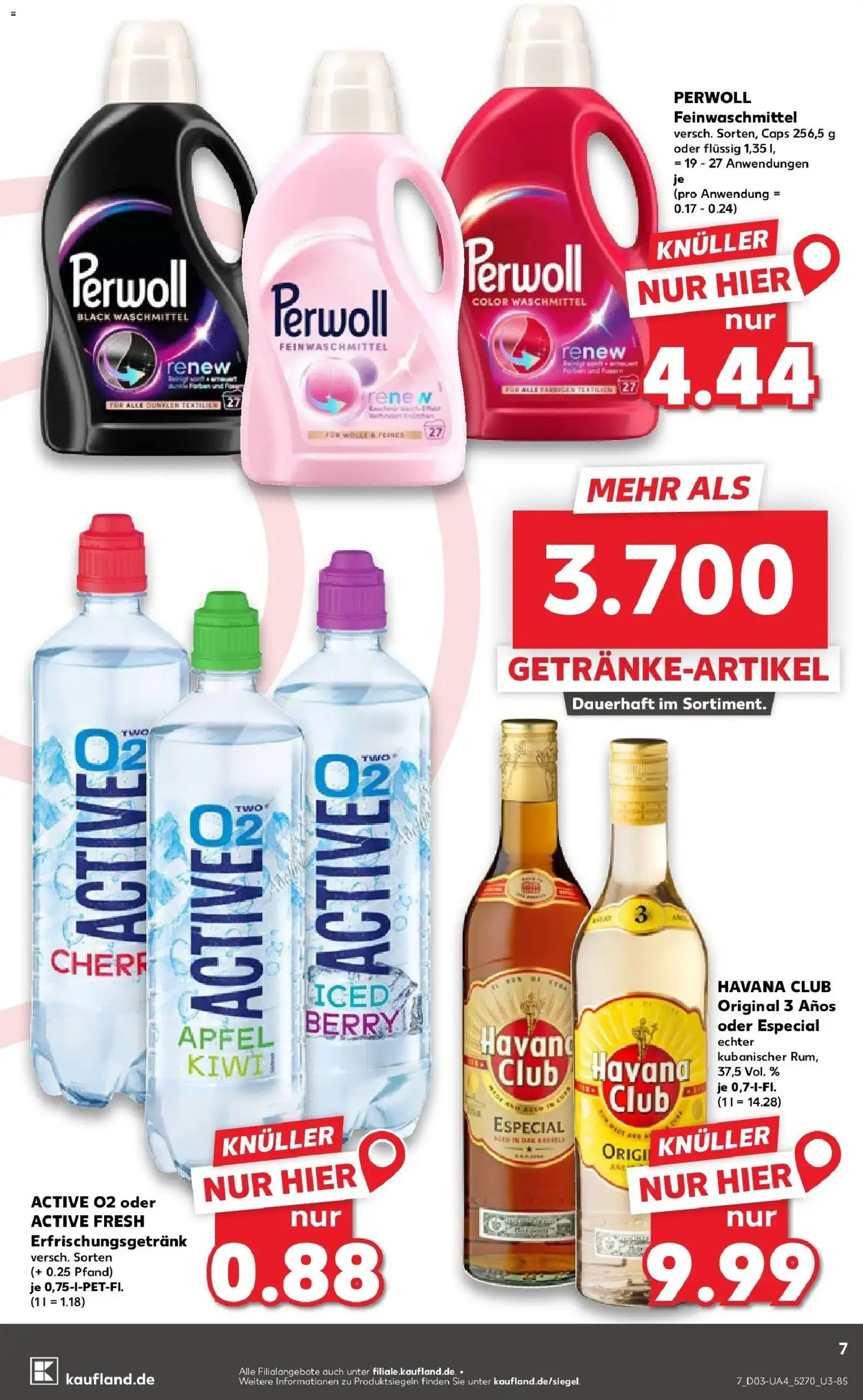 Kaufland prospekt Pfullingen	 – gültig ab 15.01.2026 | Seite: 7 | Produkte: Havana club, Rum, Äpfel, Perwoll