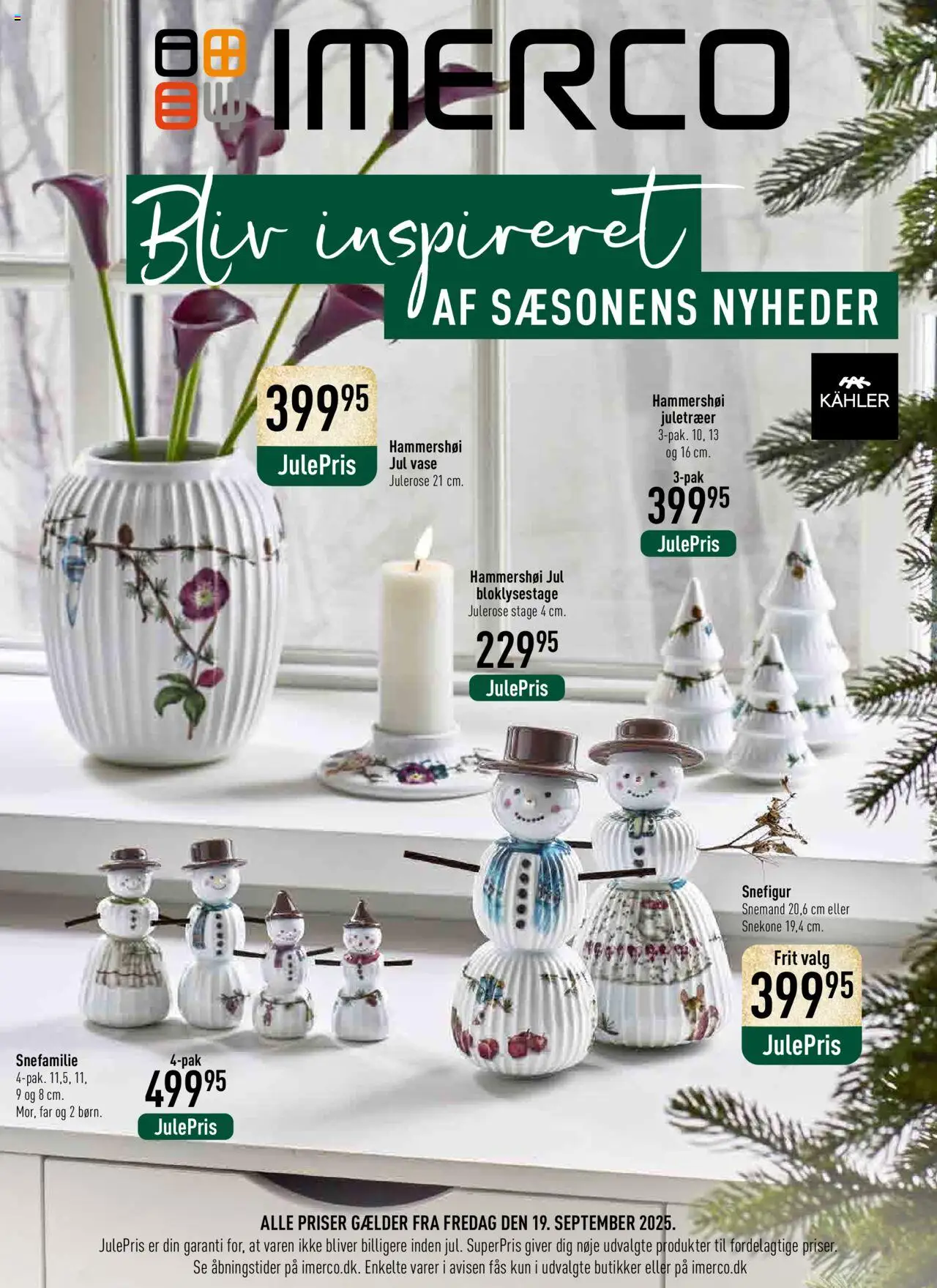 Imerco tilbudsavis – gyldig fra 19.09.2025 | Side: 1 | Produkter: Vase