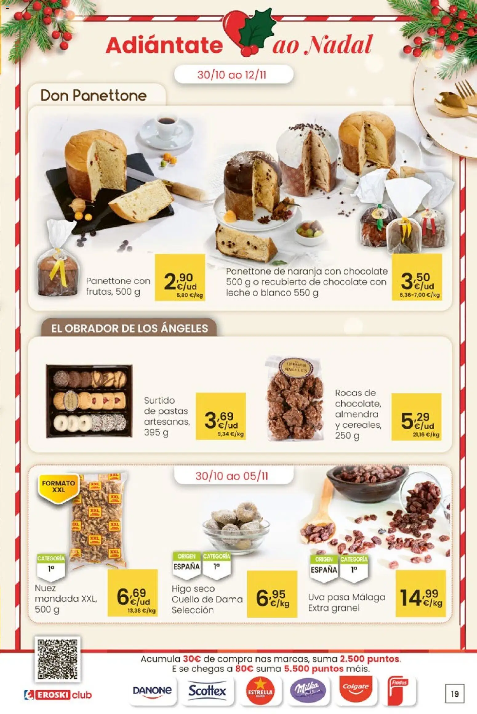 Eroski - Oferta 3x2 │ válido desde el 30.10.2025 | Página: 19 | Productos: Leche, Chocolate