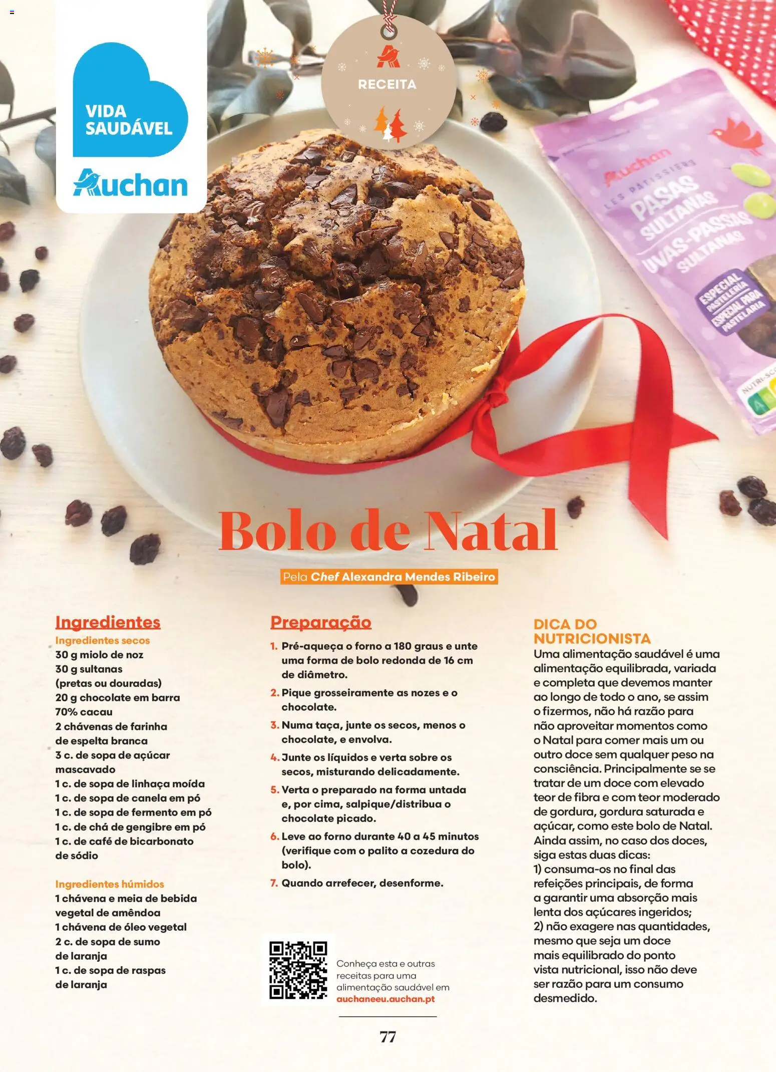 Auchan - Vem aí o Natal │ válido de 06.11.2025 | Página: 77 | Produtos: Óleo, Sumo, Bicarbonato, Nozes