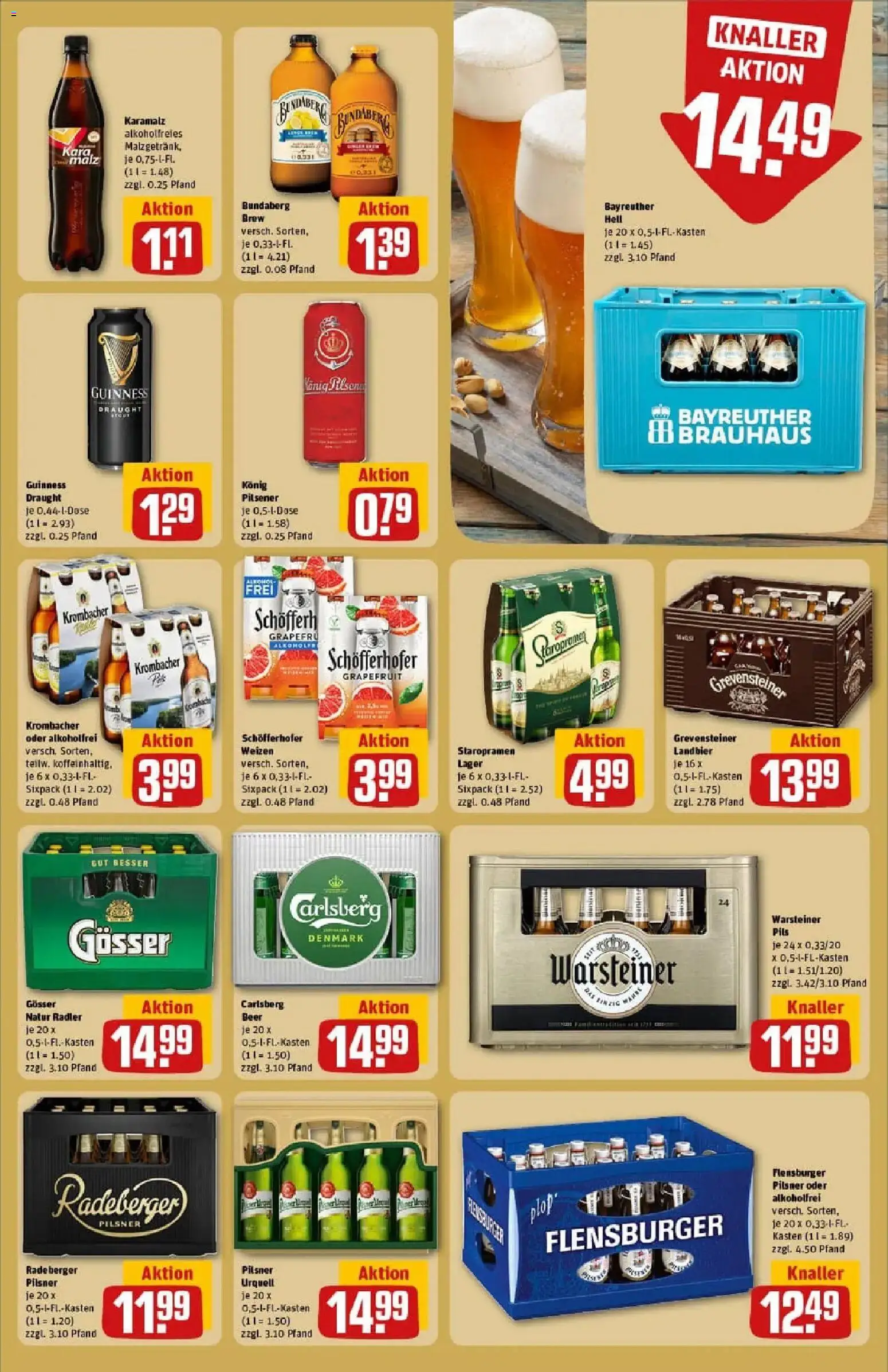 Rewe prospekt Pattensen	 – gültig ab 26.01.2026 | Seite: 21 | Produkte: Konig pilsener, Radler, Pilsner urquell, Warsteiner