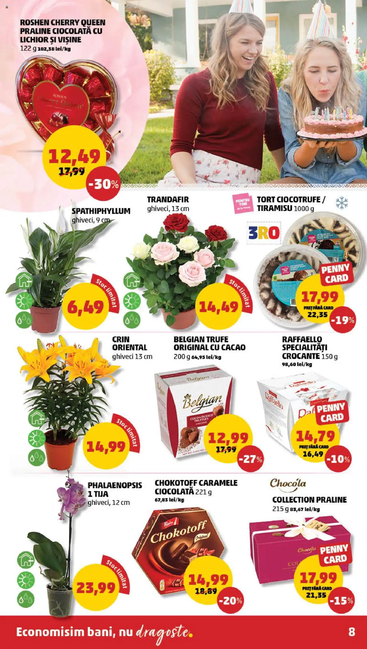 Catalog PENNY – valabil de la 13.08.2025 | Pagină: 8 | Produse: Tort, Praline, Lichior, Caramele