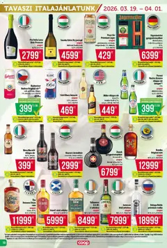 COOP - Abc & Szuper / Tisza - amely érvényes a következő dátumtól: 19.03.2026 | Oldal: 10 | Termékek: Búzasör, Pezsgő, Szilva, Whisky