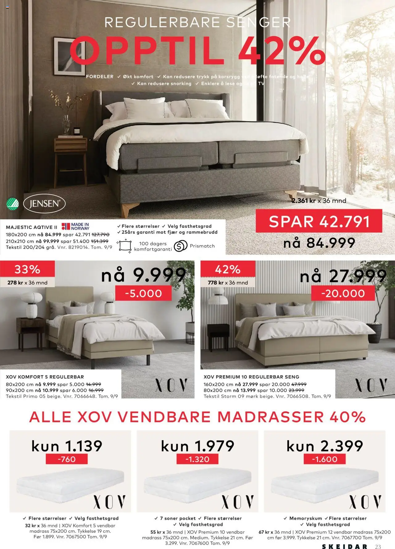  | Side: 23 | Produkter: Seng, Madrass