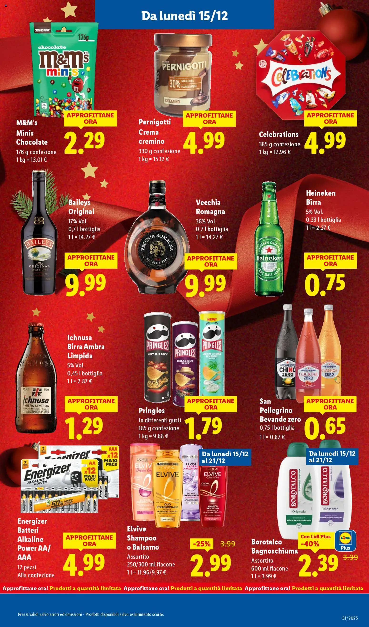 Volantino Lidl del 15.12.2025 | Pagina: 27 | Prodotti: Shampoo, Nocciole, Brandy, Profumo