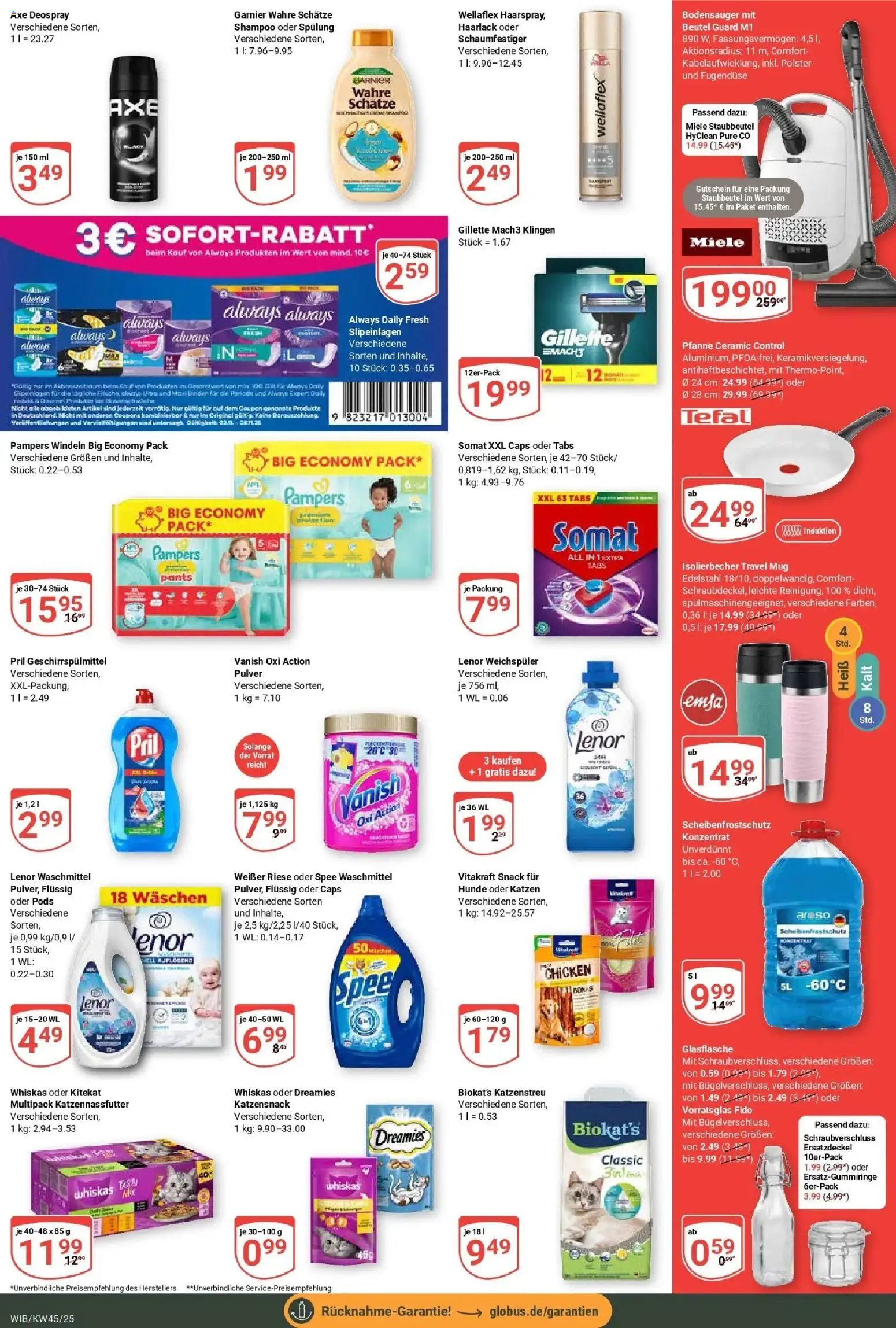 Globus prospekt Wiesbaden-Nordenstadt	 – gültig ab 02.11.2025 | Seite: 5 | Produkte: Lenor, Shampoo, Spülung, Weichspüler