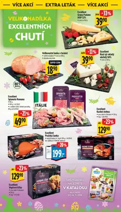 Náhled letáku Albert leták - Supermarket - Brno od 18.03.2026 | Strana: 40 | Produkty: Sýr, Prosciutto, Kachni stehna, Grana Padano