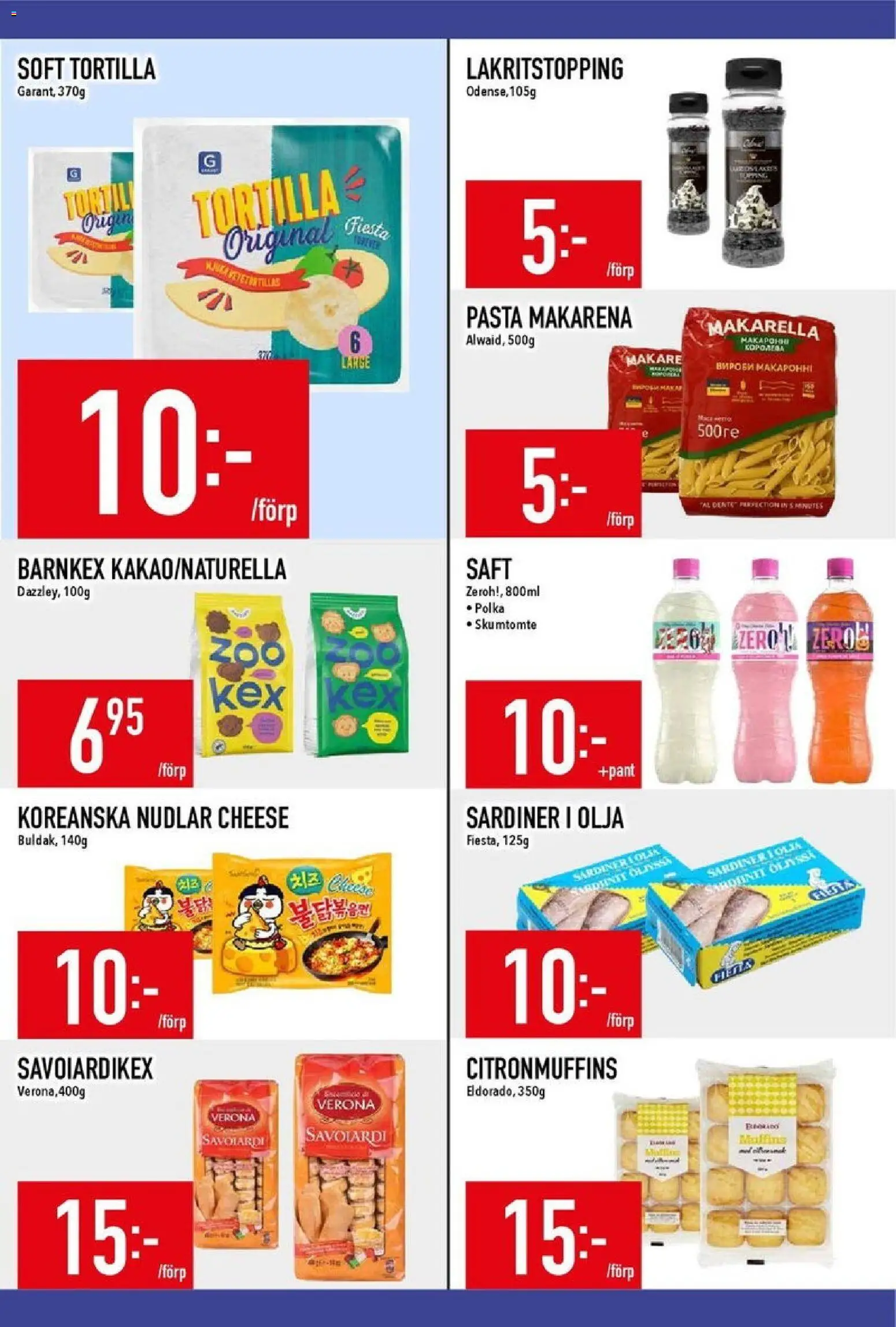 Matdax reklamblad aktuell från 12.01.2026 | Sida: 16 | Produkter: Tortilla, Olja, Pasta