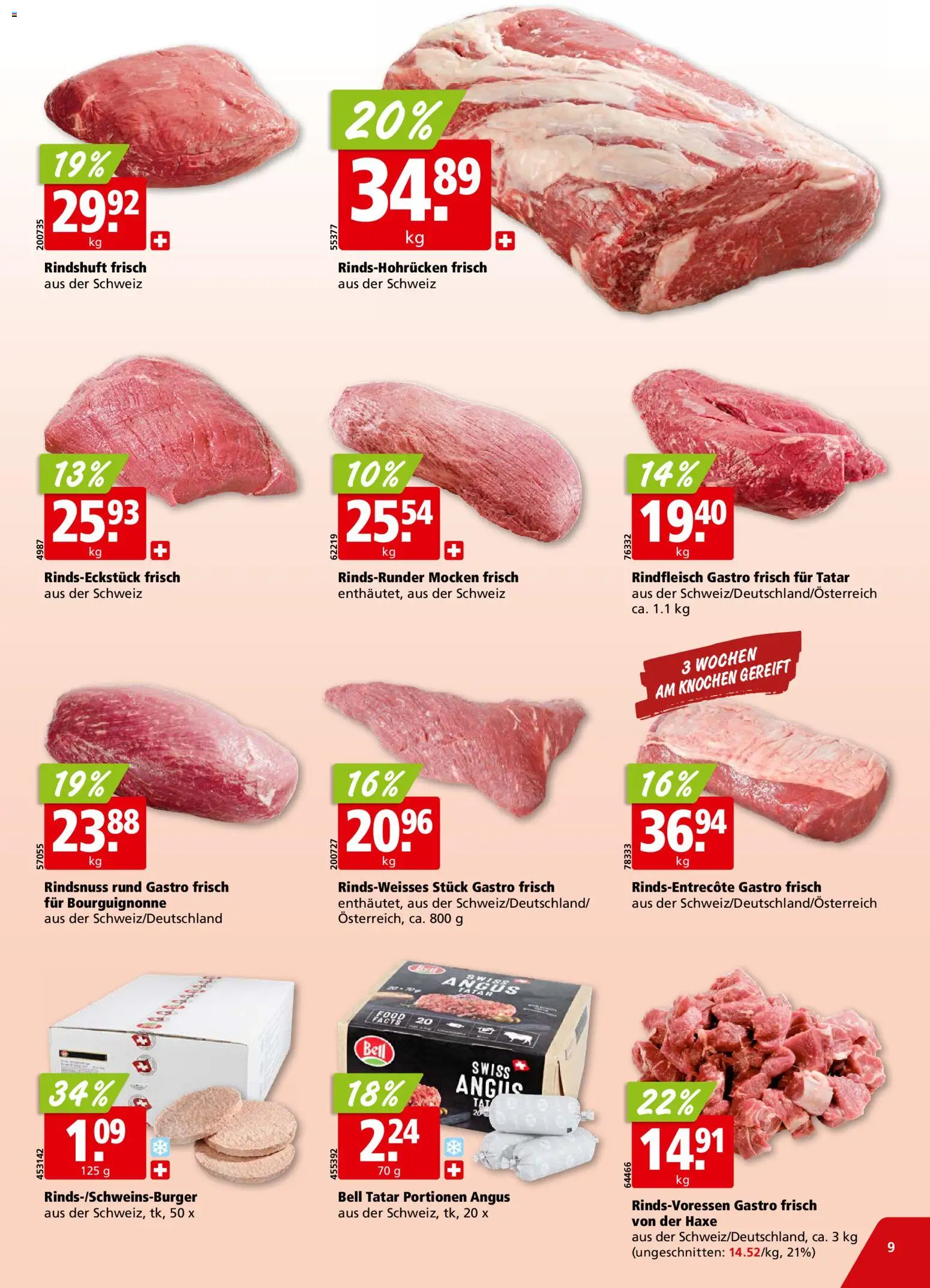 Aligro Aktionen – gültig ab 27.10.2025 | Seite: 9 | Produkte: Rindfleisch