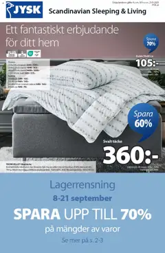 JYSK - erbjudanden - Förhandsvisning av reklamblad från butik JYSK aktuell från 08.09.2025