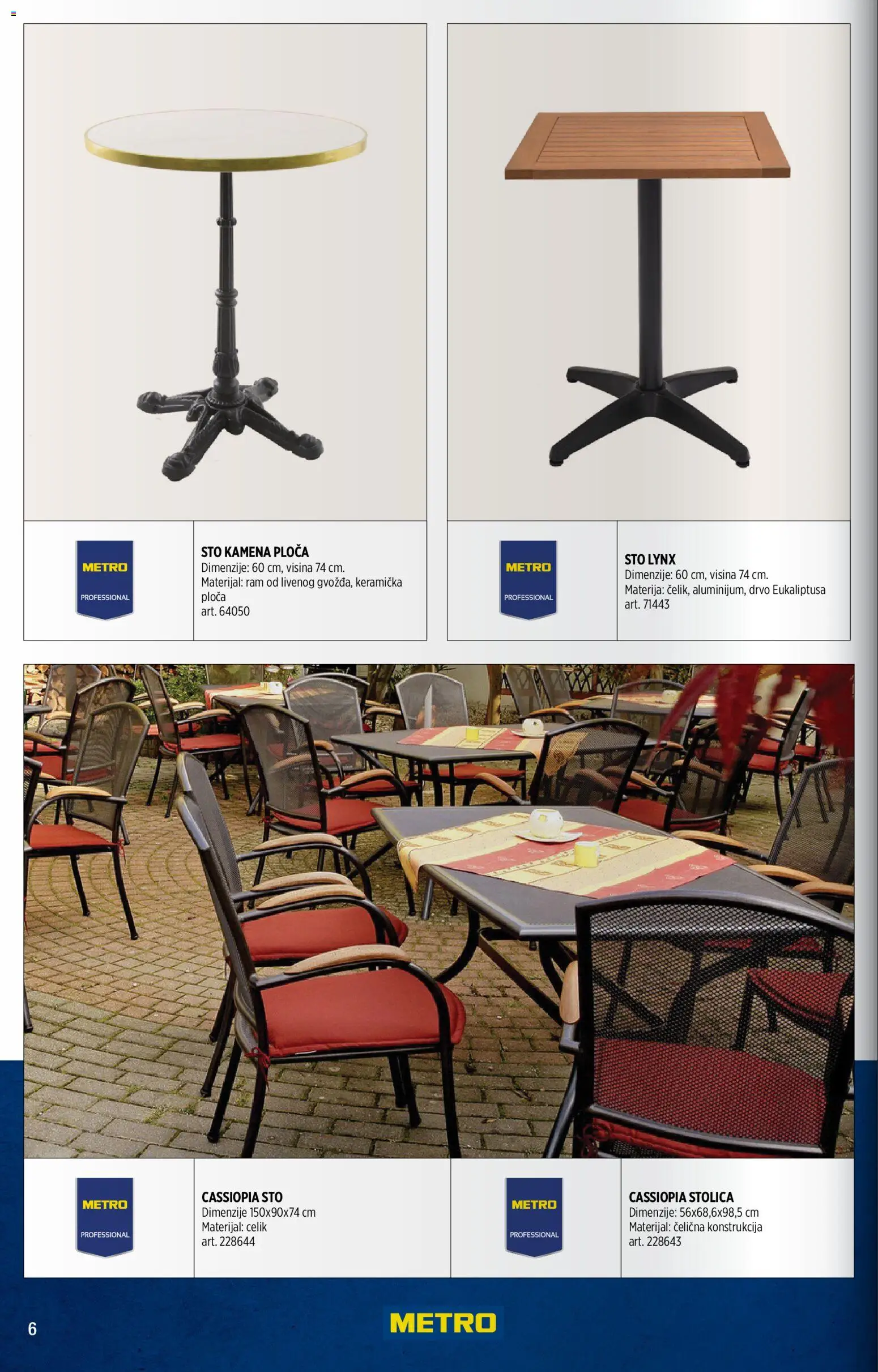 Metro katalog - važi od 01.04.2026 | Strana: 6 | Proizvode: Sto, Stolica