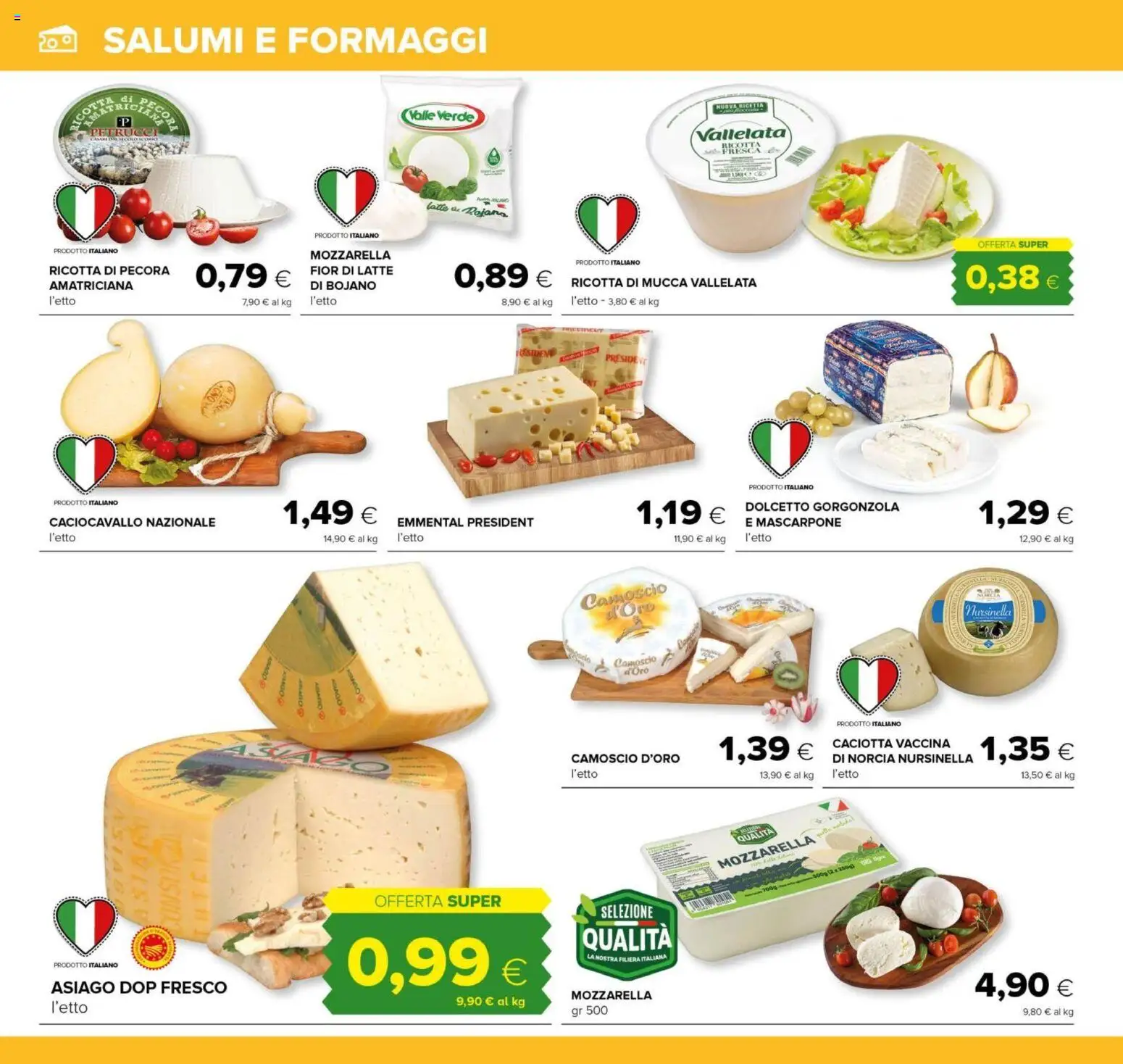 Volantino Oasi del 12.02.2026 | Pagina: 10 | Prodotti: Mozzarella, Latte, Mascarpone, Gorgonzola