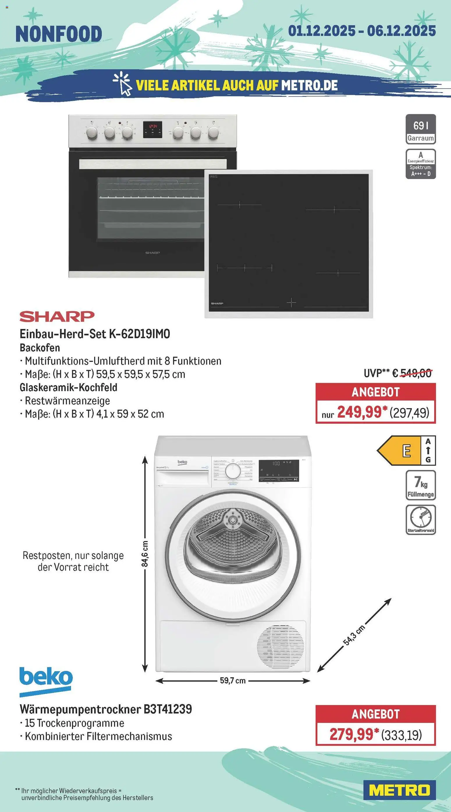 Metro Prospekt 	 – gültig ab 01.12.2025 | Seite: 19 | Produkte: Backofen